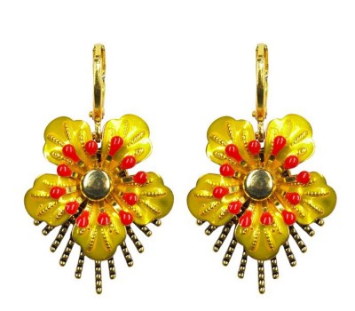 Ohrringe, UH176, yellow