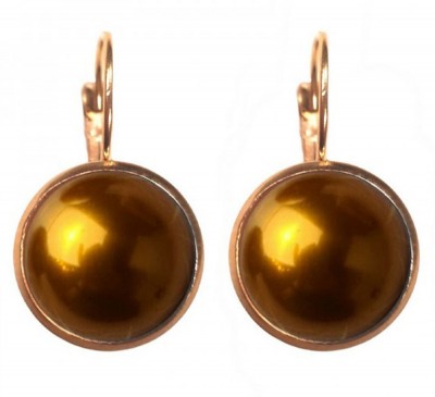 Ohrringe, UH181, bronze-dark-orange