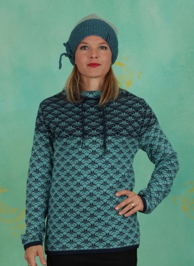 Pullover, Kragenpullover Mira, turquoise