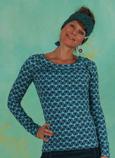 Shirt, W20C37, blue-multi