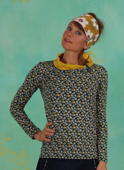 Shirt, W20C40, blue-yellow