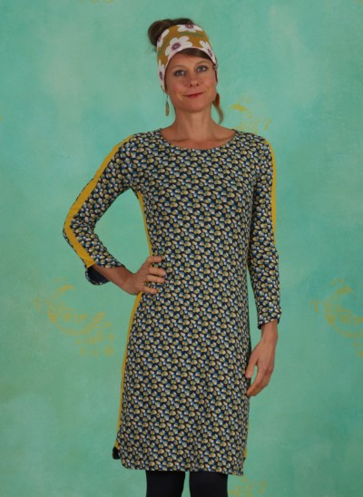 Kleid, W20E24, blue-yellow