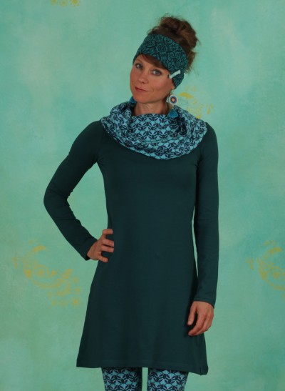 Kleid, W20E33, blue-green