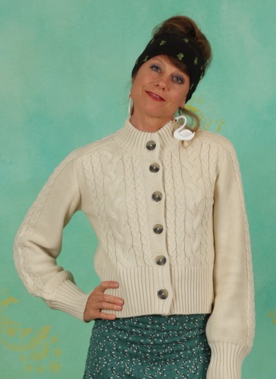 Cardigan, W21A09, white