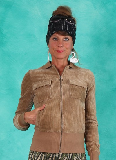 Cord-Zipper, WTG-AU23-02, beige