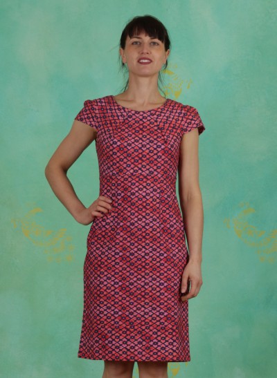 Kleid, Z20M05, blue-orange