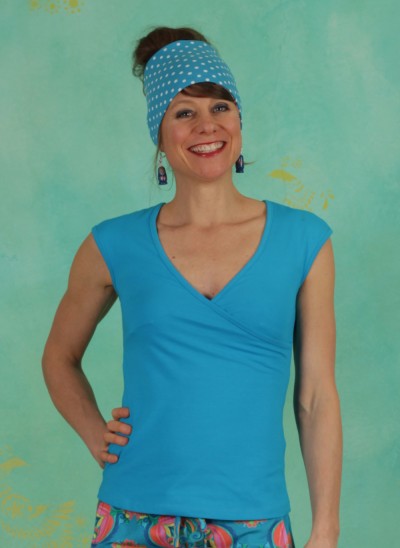 Top, Z20M39, turquoise