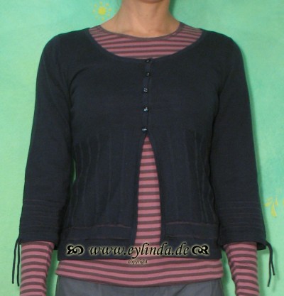 Cardigan, BL-0649, steel blue