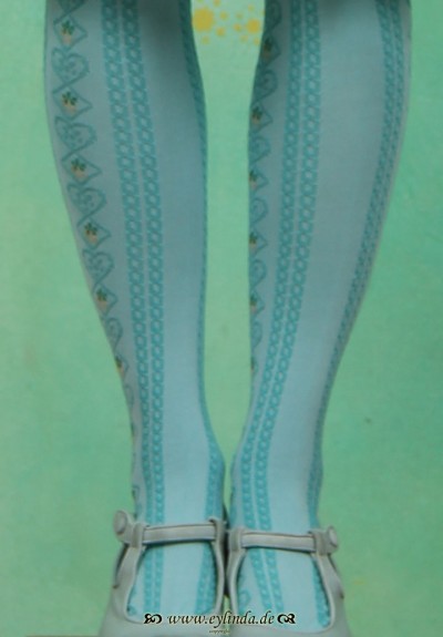 Strumpfhose, BLB-0800, old blue