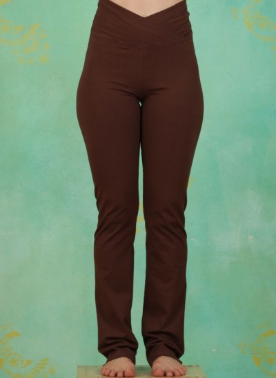 Hose, Roll Over Pants, cherry-brown