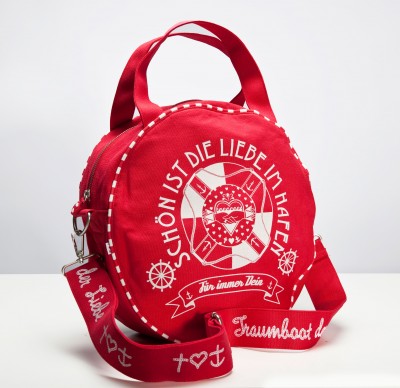 Tasche, Traumboot Tasche, red canvas