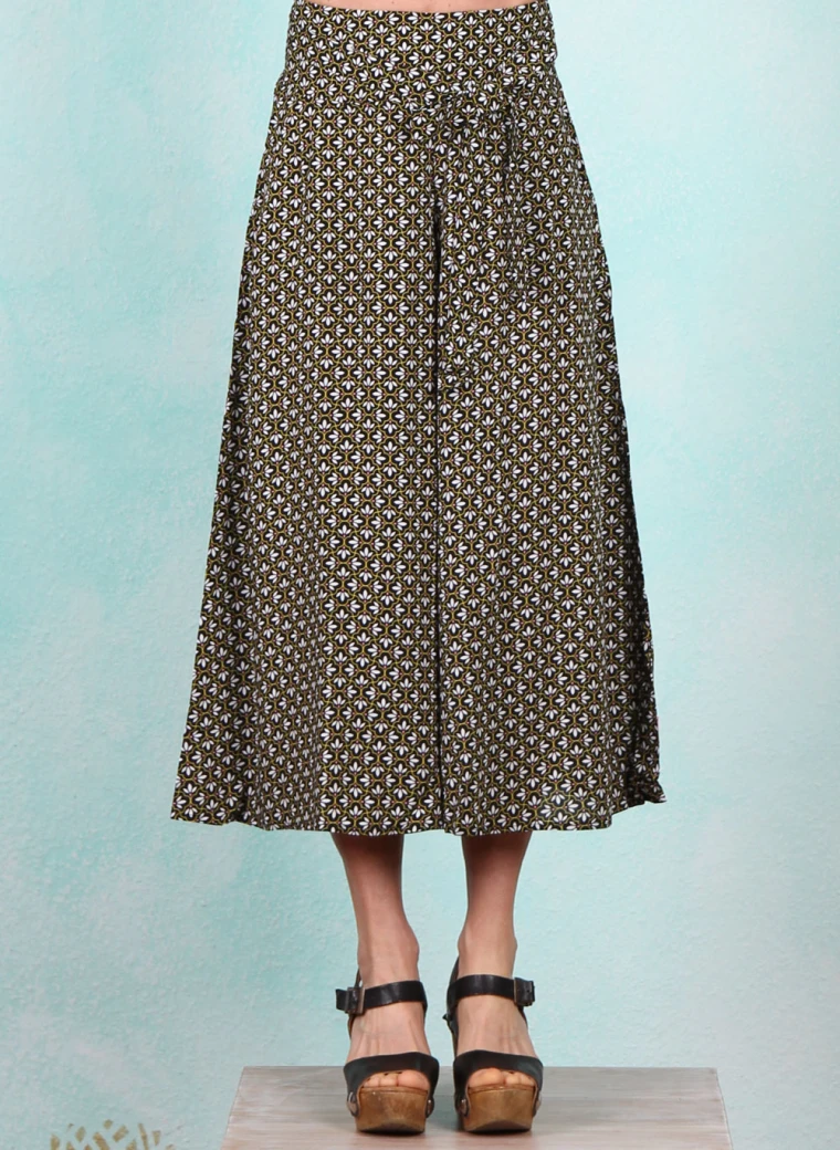 Hose, Flotte Culottes, botanical-mosaico