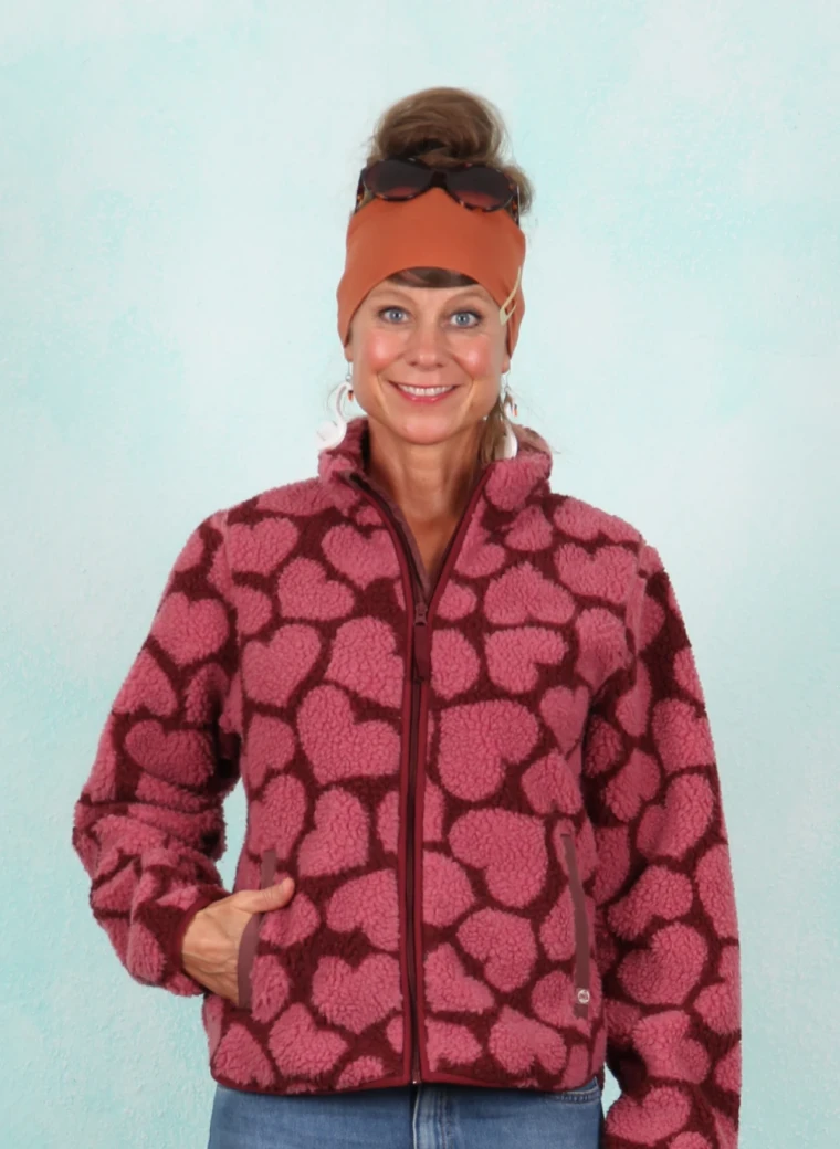 Fleece-Jacke, 12913-05788, dark-pink