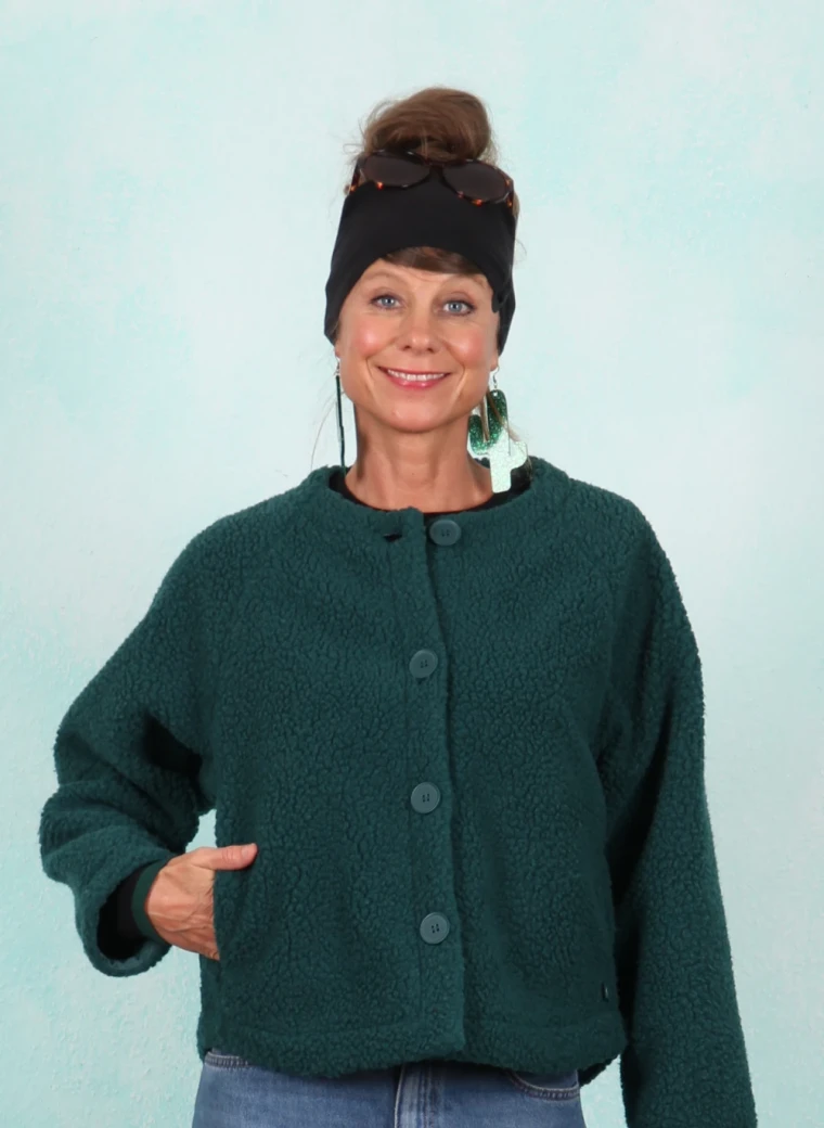 Fleece-Jacke, 13039-05787, petrol