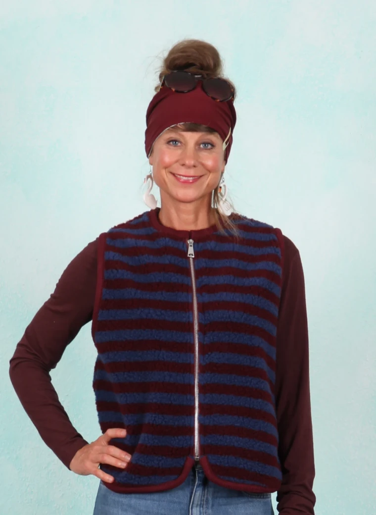 Fleece-Weste, 13056-05829, dark-wine-blue