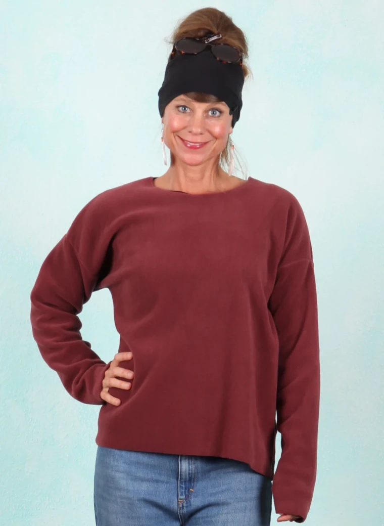 Fleece-Pullover, 1359-474, wine