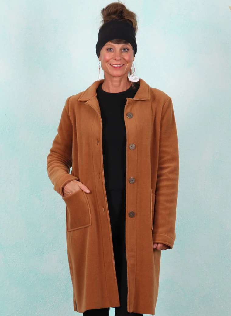 Fleece-Mantel, 7182-706, rust