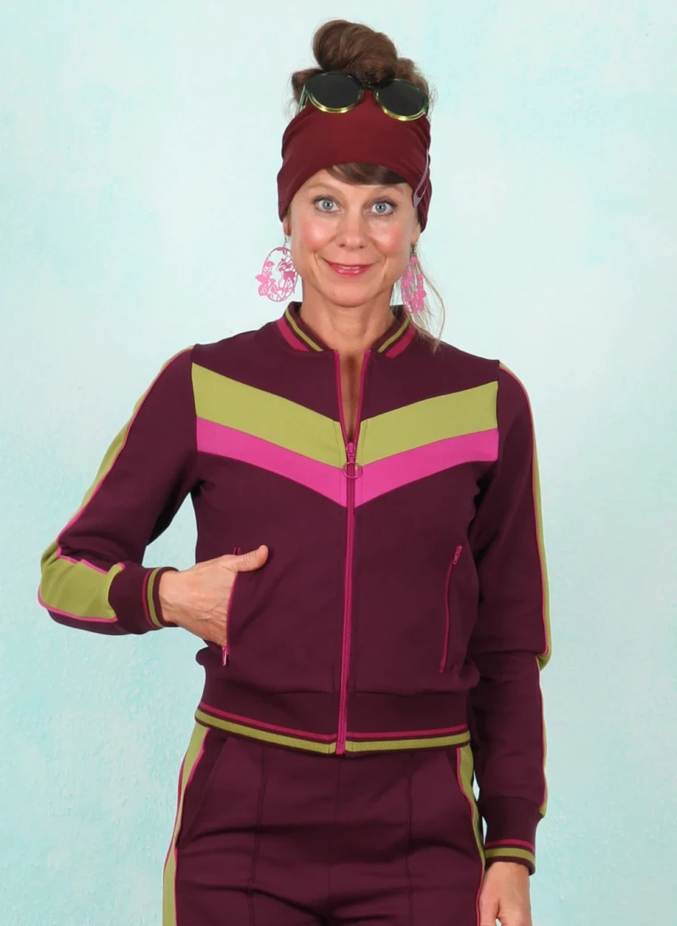 Jacke, AW26315, wine-multi