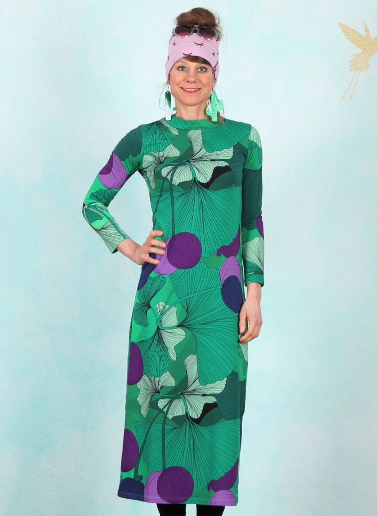 Kleid, DRE-01557, green-multi