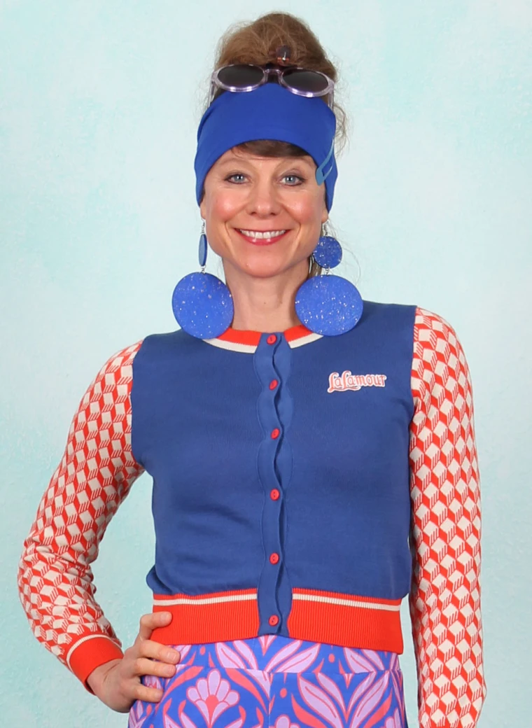 Cardigan, LASU25339, blue