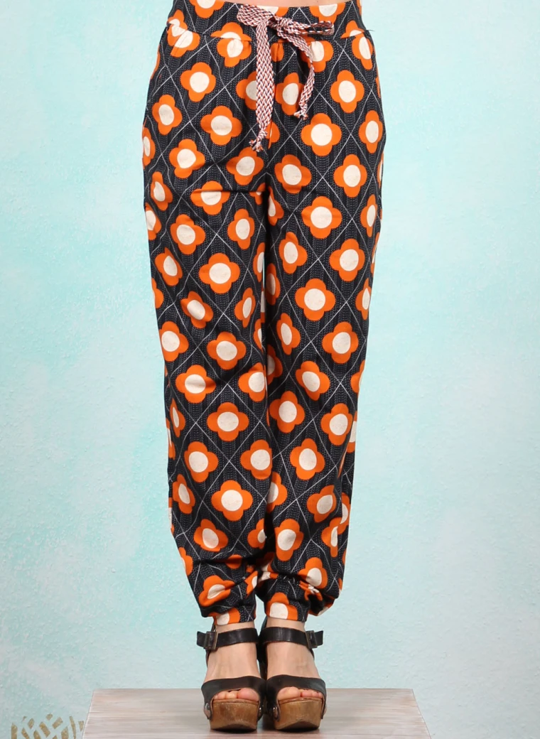 Hose, STR-PAN-75, black-orange