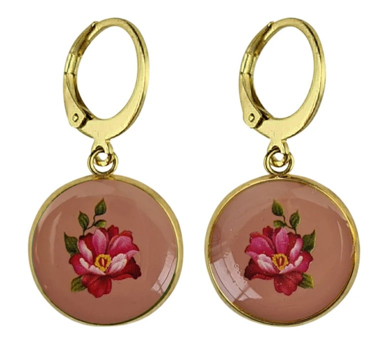 Ohrringe, UH043, rose