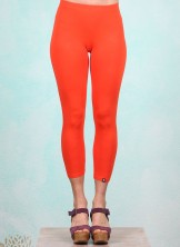 Leggins, Cropped Laune Legs, vermilion-red