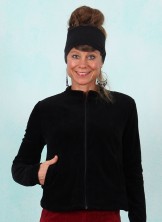 Cord-Jacke, Jolly Zip up, fine-needle-black