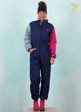 Jumpsuit, Snowerall, folklore-blue