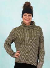 Pullover, Heritage Hug, star-rain-knit-green