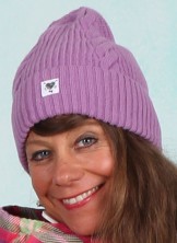 Mütze, Lady Mary Aran, old-library-lilac