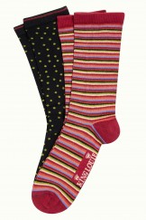 Socken 2er-Pack, 08347-651, red