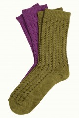 Socken 2er-Pack, 10131-517, purple