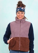 Fleece-Jacke, 12912-05151, dark-blue-lilac-brown