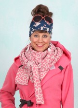 Fleece-Schal, 4051P-358, pink