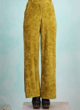 Samt-Hose, 42503 (fällt kleiner aus), green-yellow