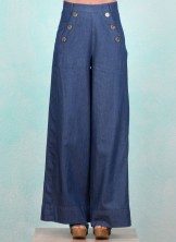 Hose, 61567, blue-denim