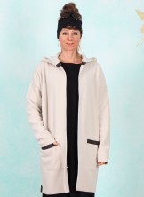 Fleece-Cardigan, 7118-831, beige