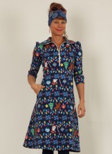 Kleid, DRE-01450, blue