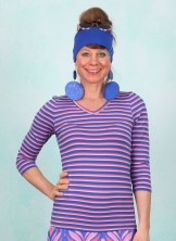 Shirt, LASU2540, blue-multi