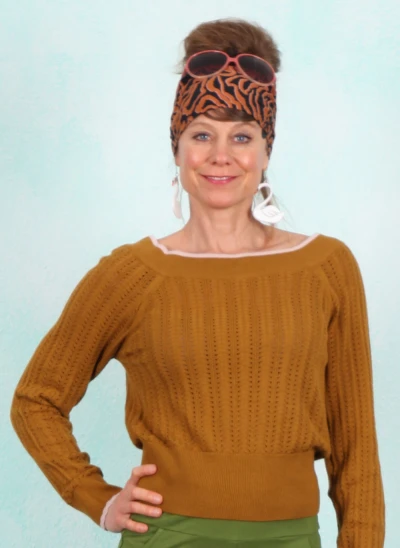 Pullover, Delicious Summer, sweet-honey-brown-knit