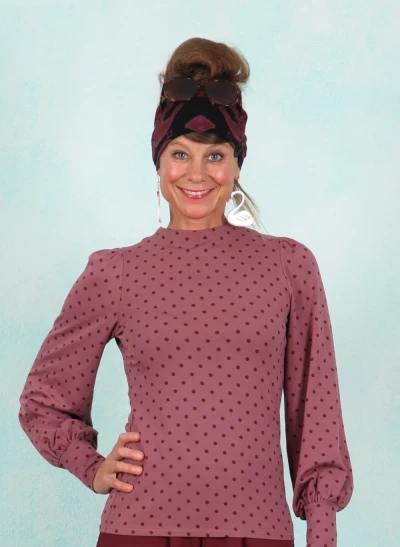 Shirt, Whimsical Delight, beneath-the-trees-dots