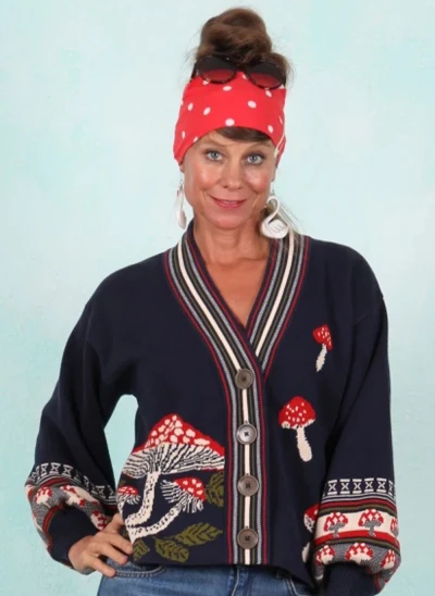 Cardigan, Charming Storyteller, grannys-mushroom-basket