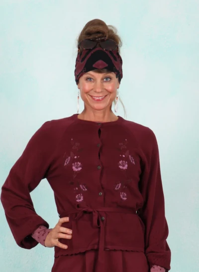 Cardigan, Tender Thoughts, burgundy-dream-knit