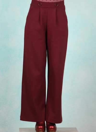 Hose, Tailored Business, classy-burgundy