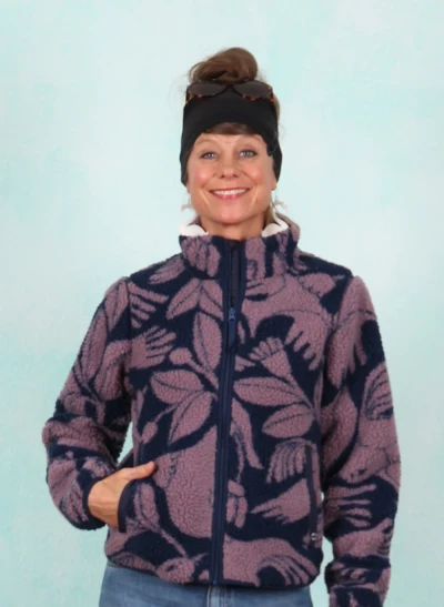 Fleece-Jacke, 12913-05807, dark-blue-purple-grey