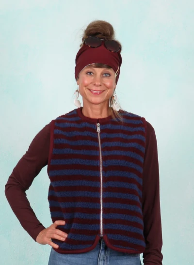 Fleece-Weste, 13056-05829, dark-wine-blue