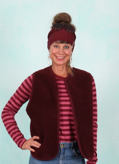Fleece-Weste, 13057-05879, dark-wine