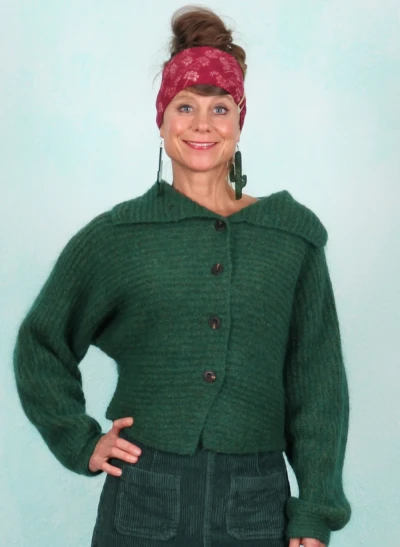Cardigan, FD048-CCM-D07, green