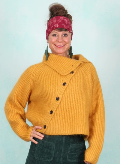 Cardigan, FD049-CCM-D44, yellow